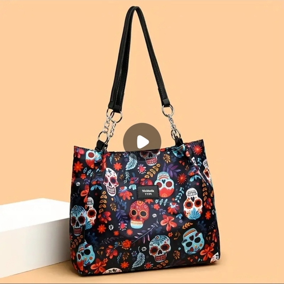 Handbags - Sugar Skull Shoulder Bag NWT